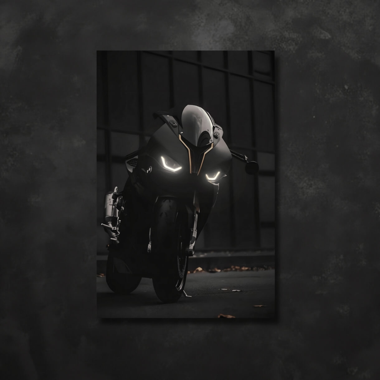 BMW S1000RR Neon Poster