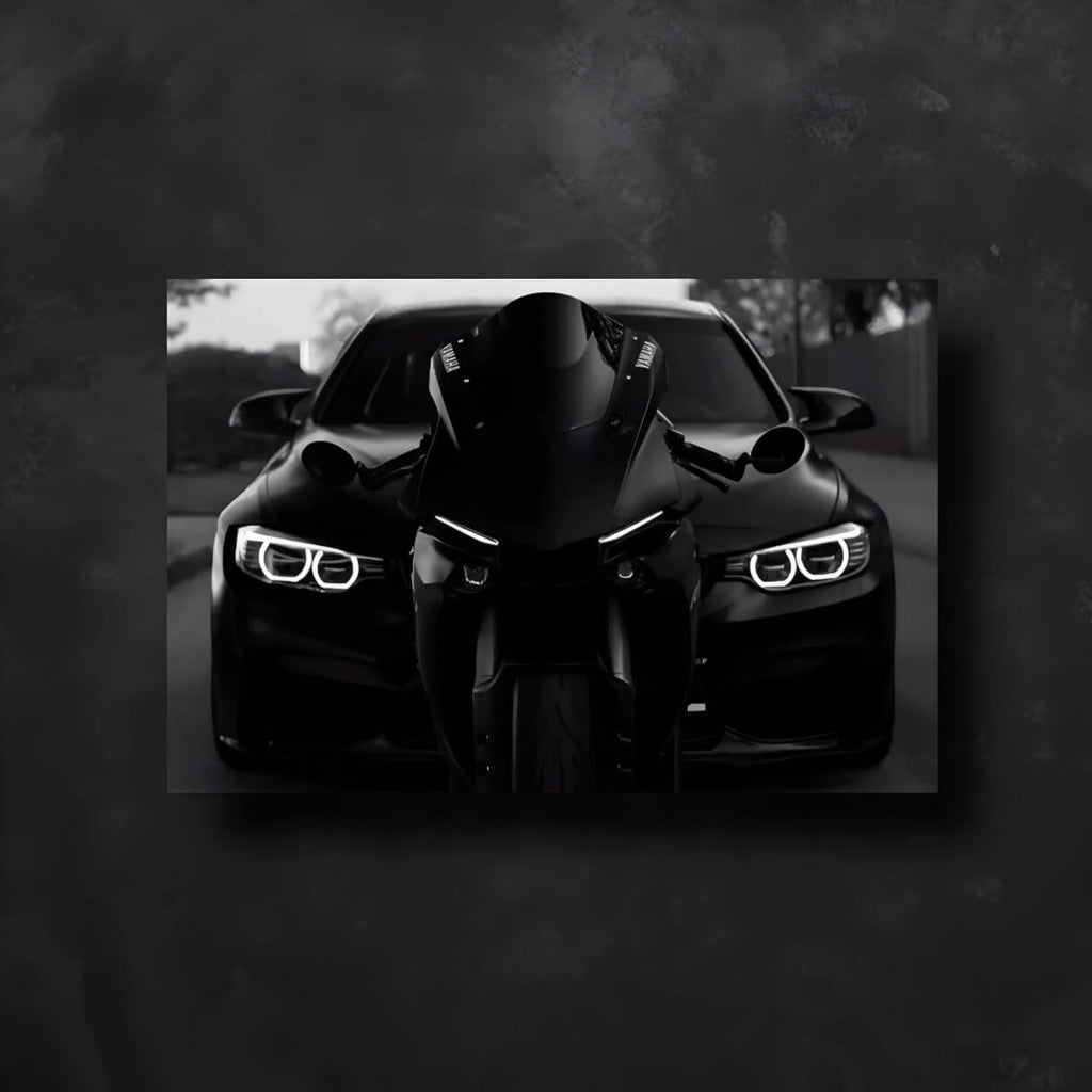 Yamaha R1 BMW Araba Neon Tablo
