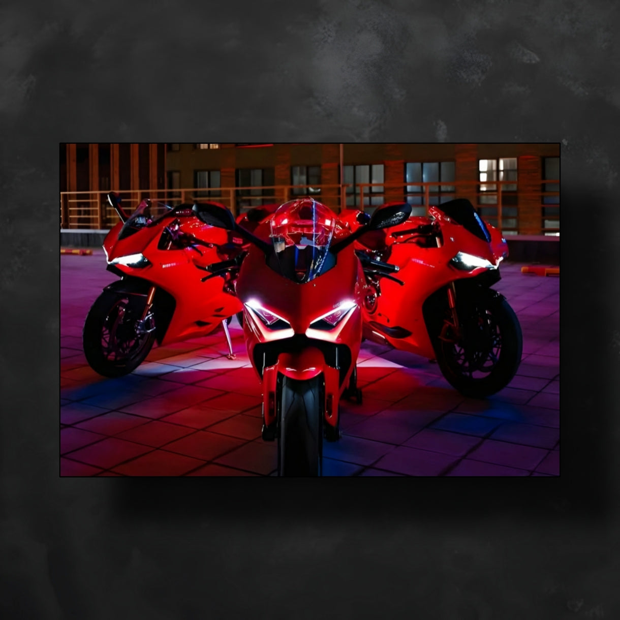 Ducati Panigale 3 Neon Işıklı Poster