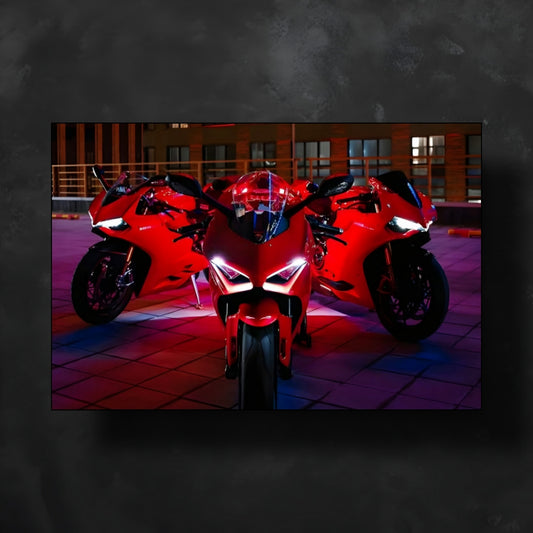 Ducati Panigale 3 Neon Işıklı Poster