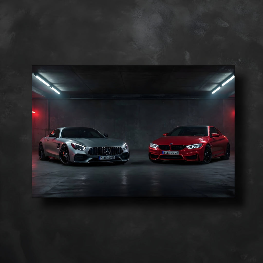 Mercedes BMW Neon Tablo