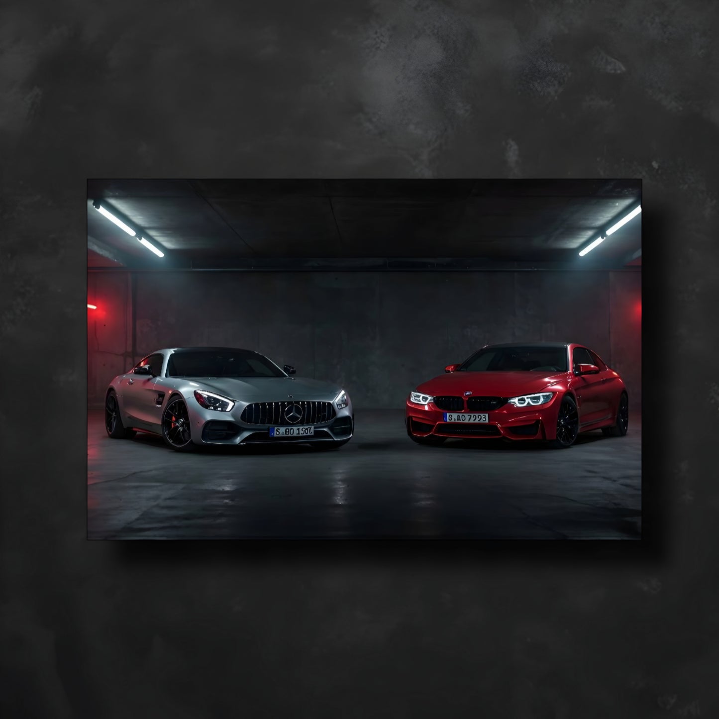 Mercedes BMW Neon Posteri