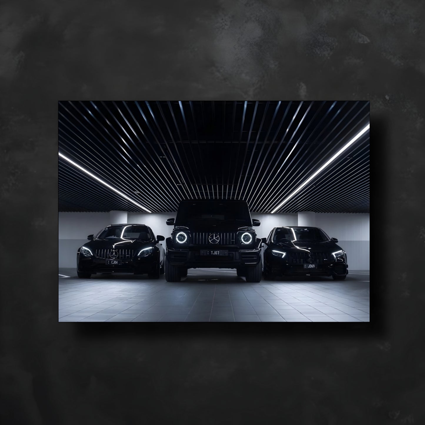 Mercedes Neon Posteri