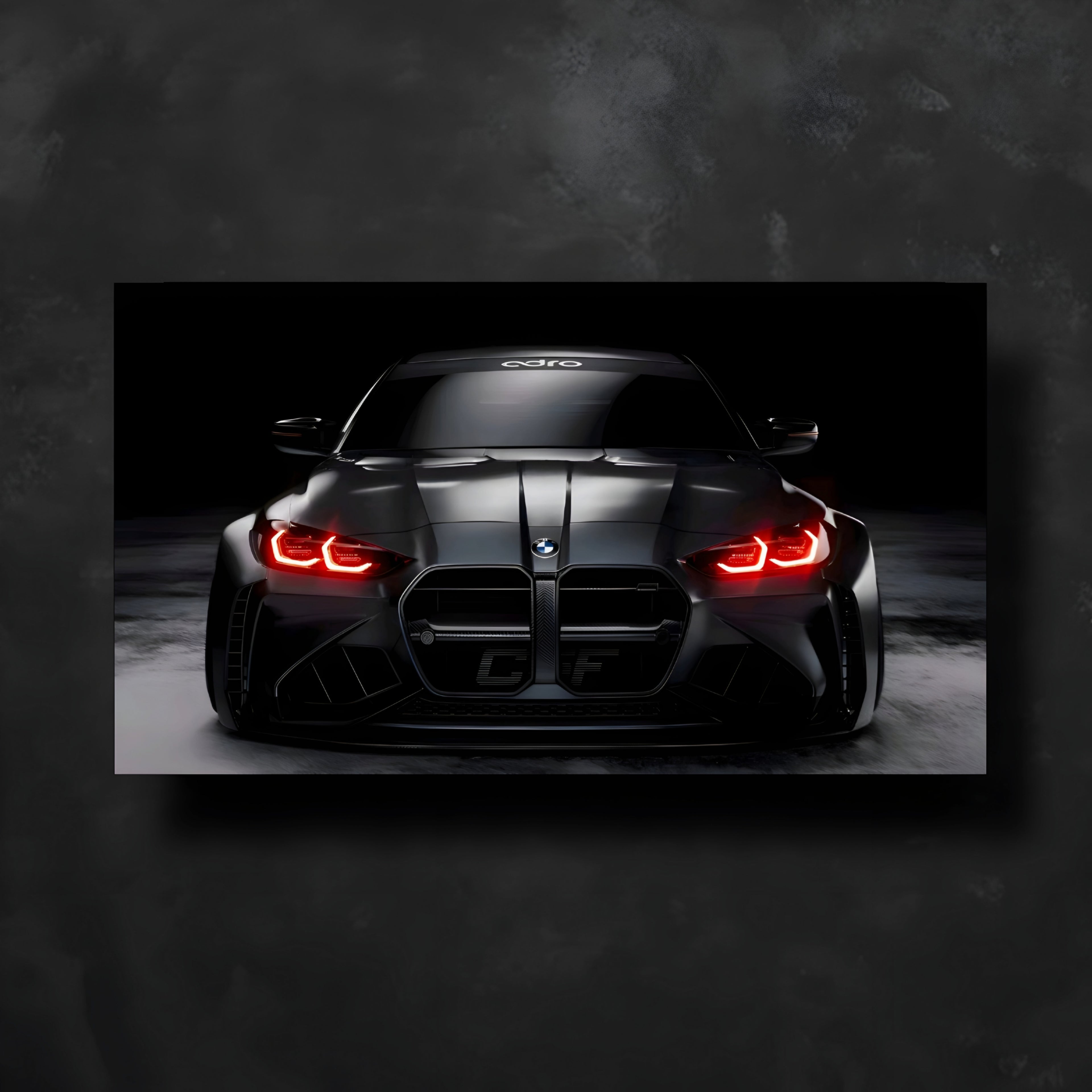 BMW M4 Neon Posteri