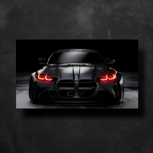 BMW M4 Neon Posteri