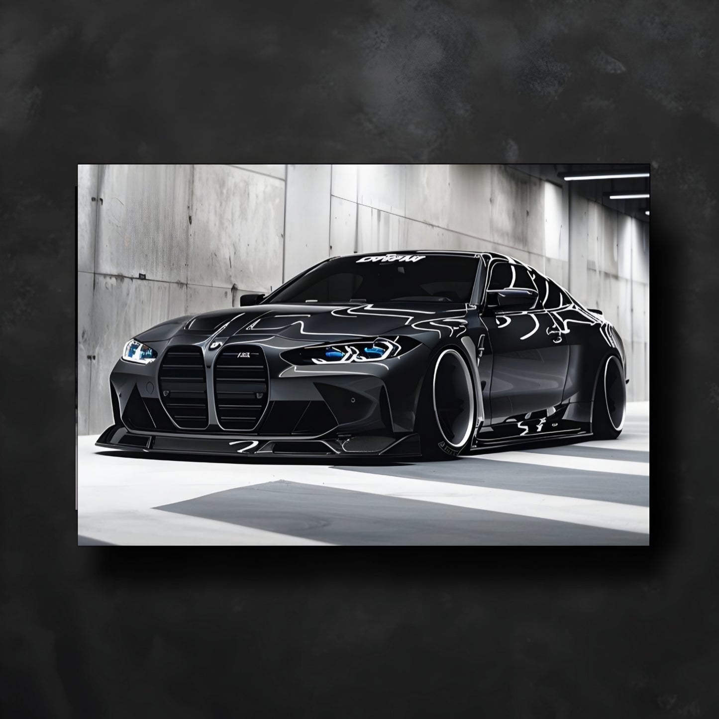 BMW M4 Neon Posteri