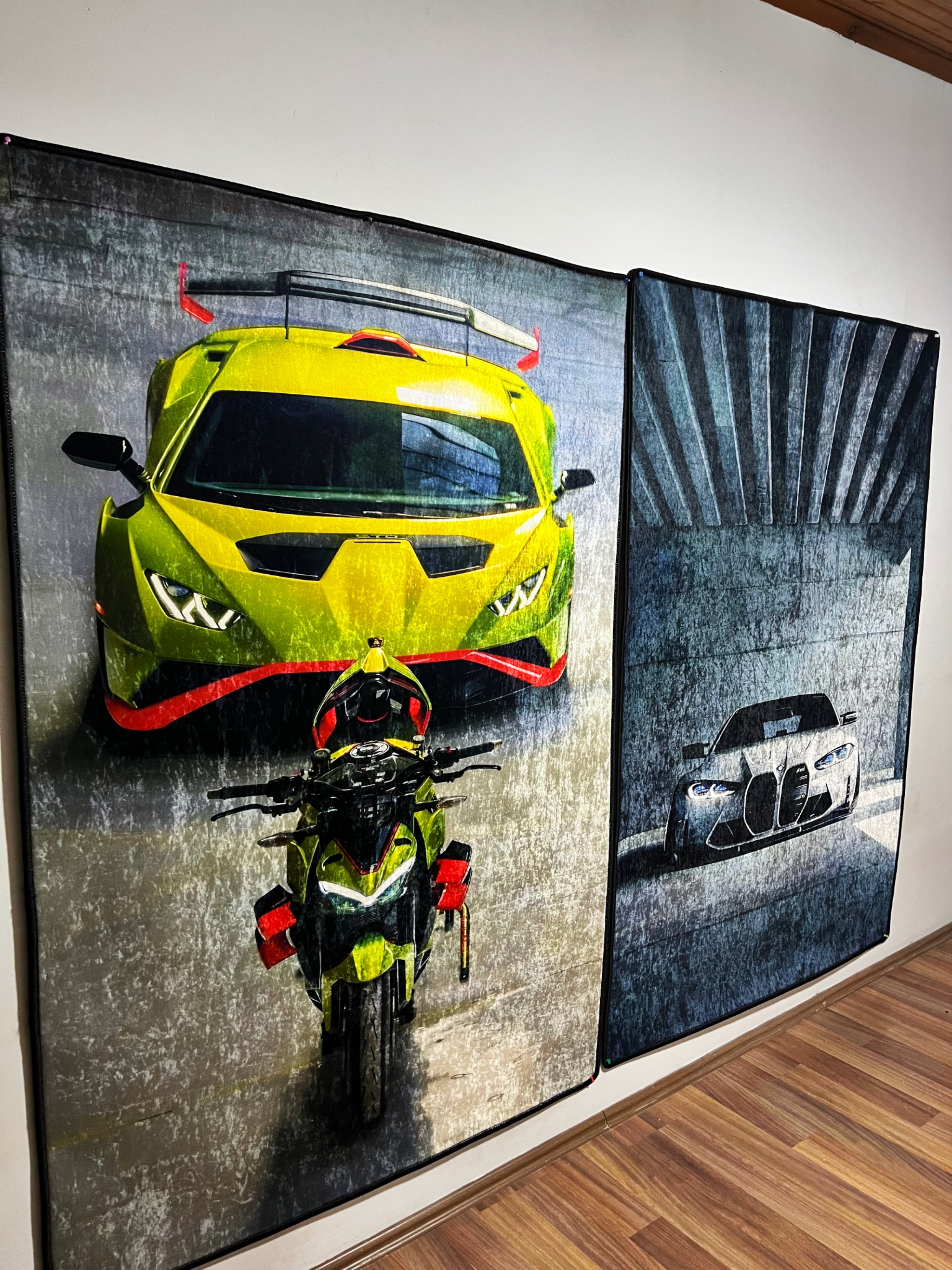 Lüks Araç Temalı Dekoratif Halı